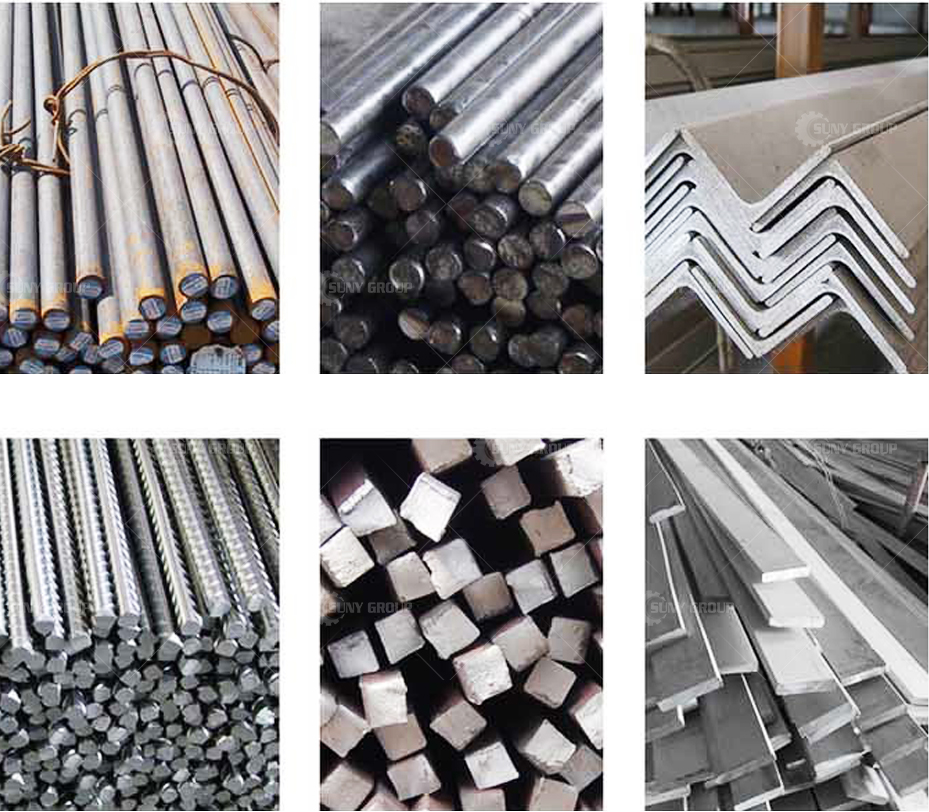 steel bar cutting shredder application
